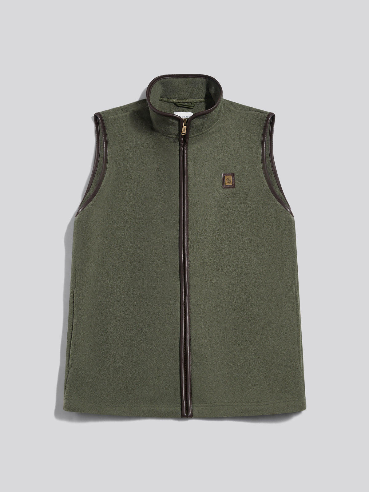 Mens Heritage Micro Fleece Gilet Beetle