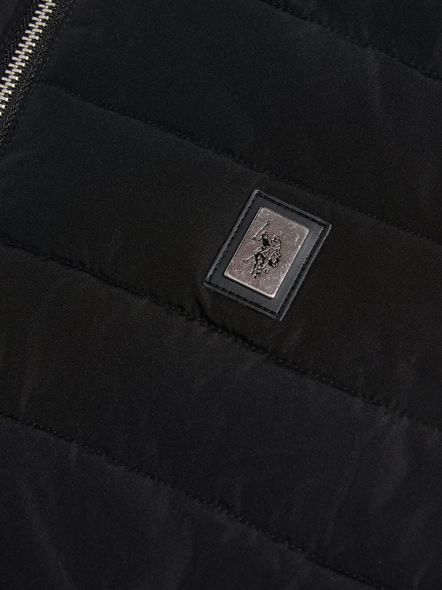 Mens Hybrid Quilted Knit Gilet Black