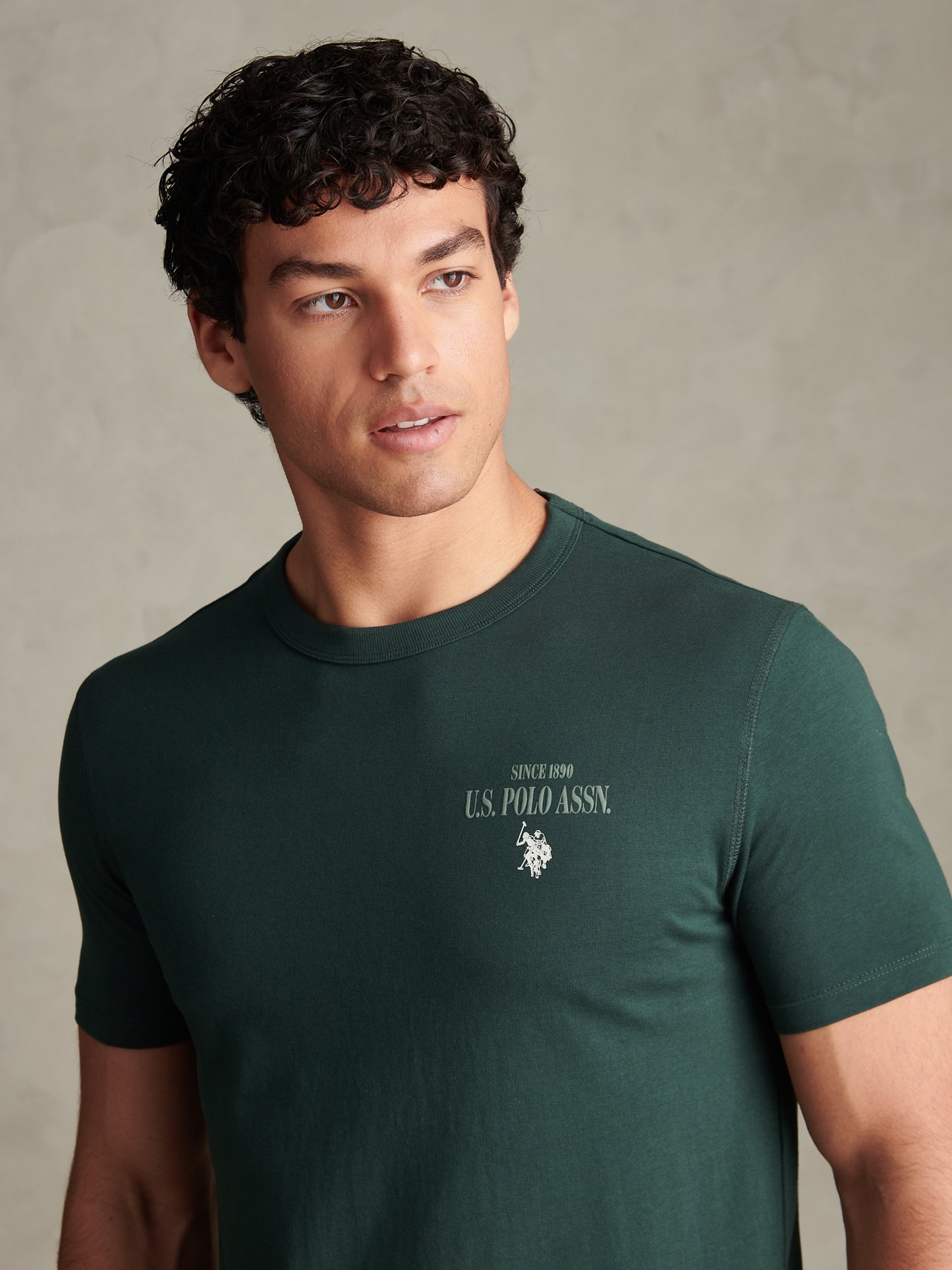 Mens Authentic Front & Back Graphic T-Shirt Green Gables