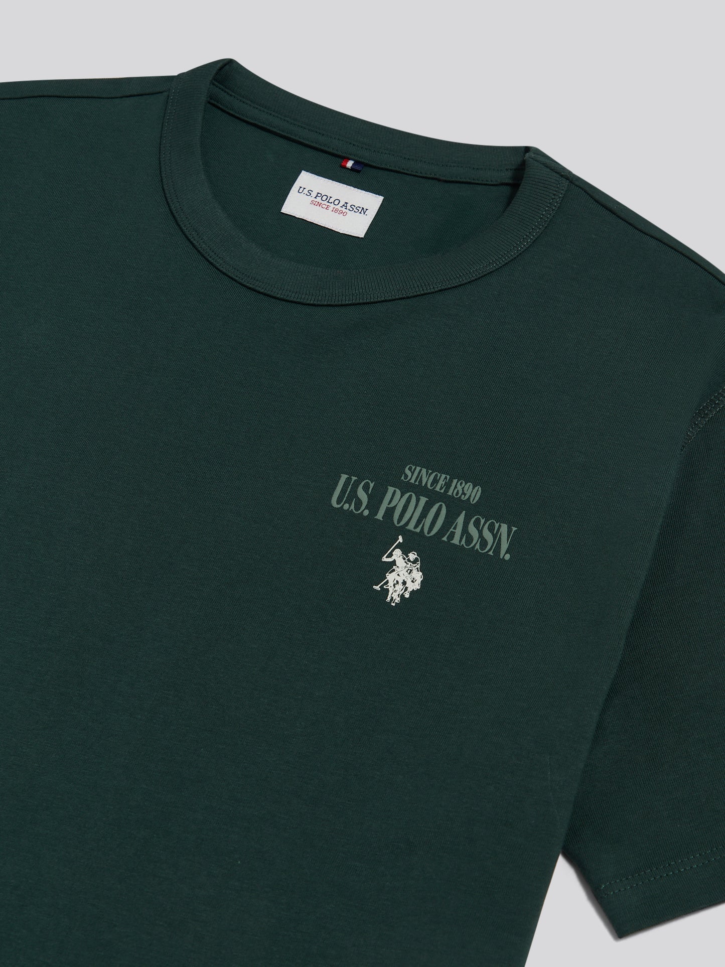 Mens Authentic Front & Back Graphic T-Shirt Green Gables