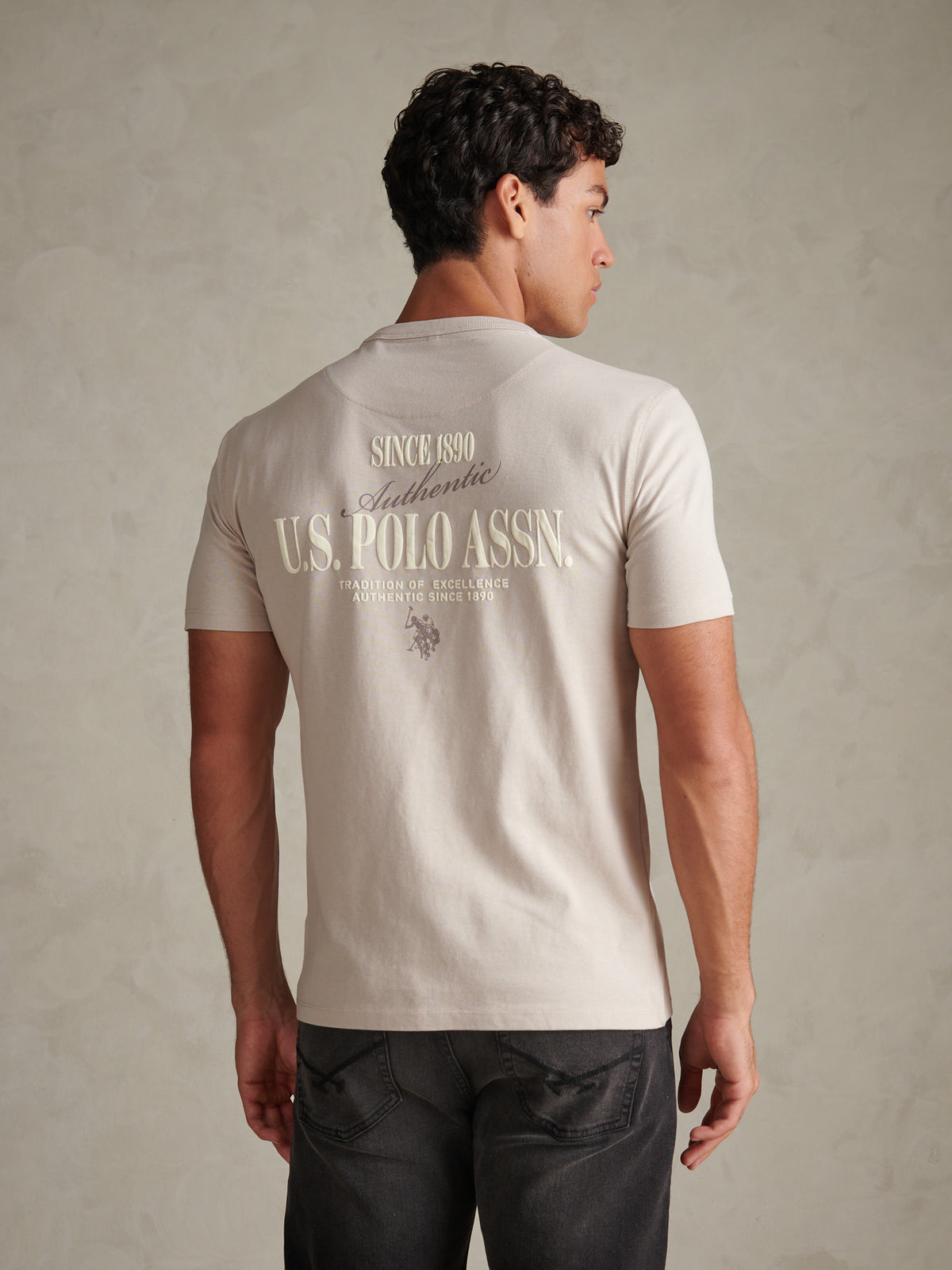 Mens Authentic Front & Back Graphic T-Shirt Nacreous Clouds