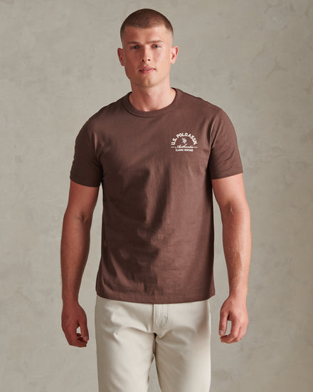 Mens Classic Heritage Front & Back Graphic T-Shirt Bracken