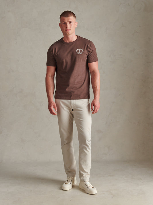 Mens Classic Heritage Front & Back Graphic T-Shirt Bracken