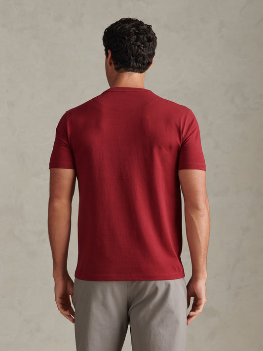 Mens Varsity Graphic T-Shirt Cabernet