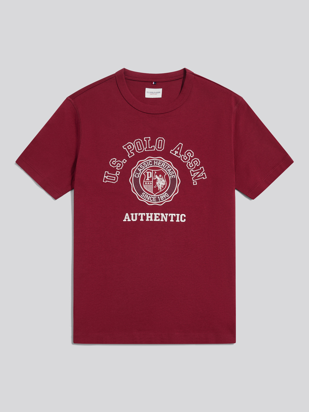 Mens Varsity Graphic T-Shirt Cabernet