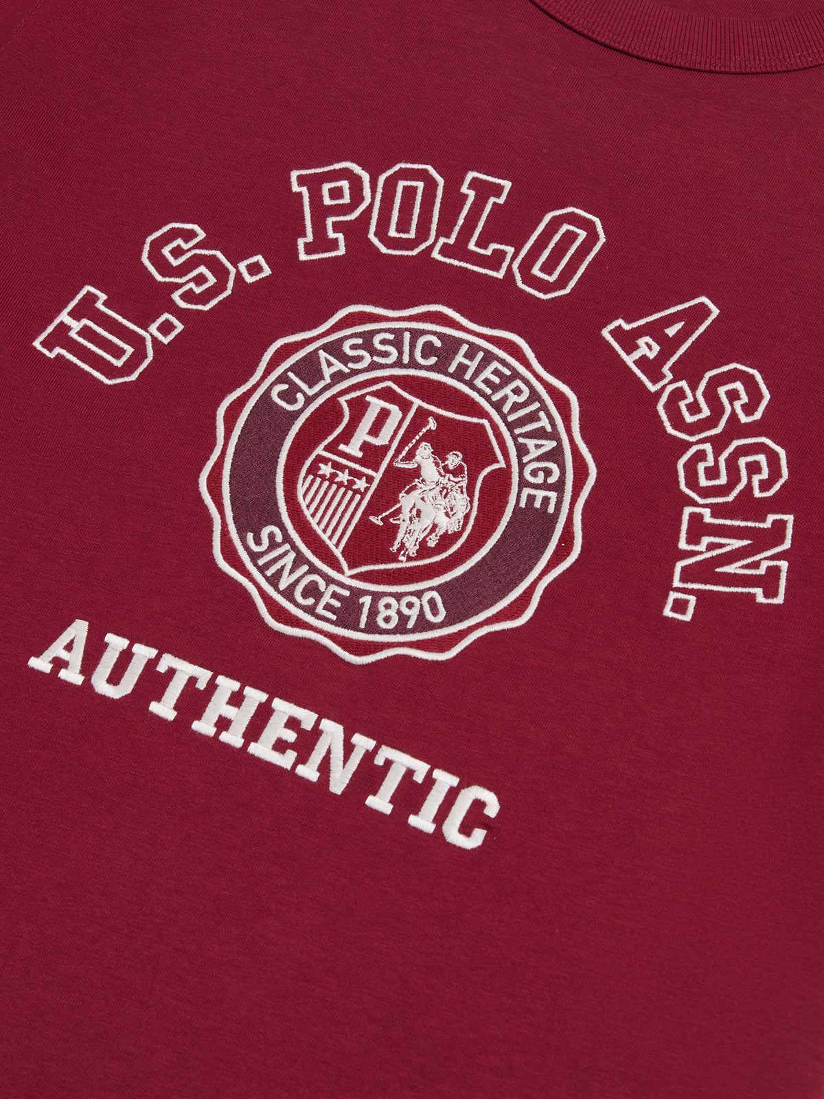 Mens Varsity Graphic T-Shirt Cabernet