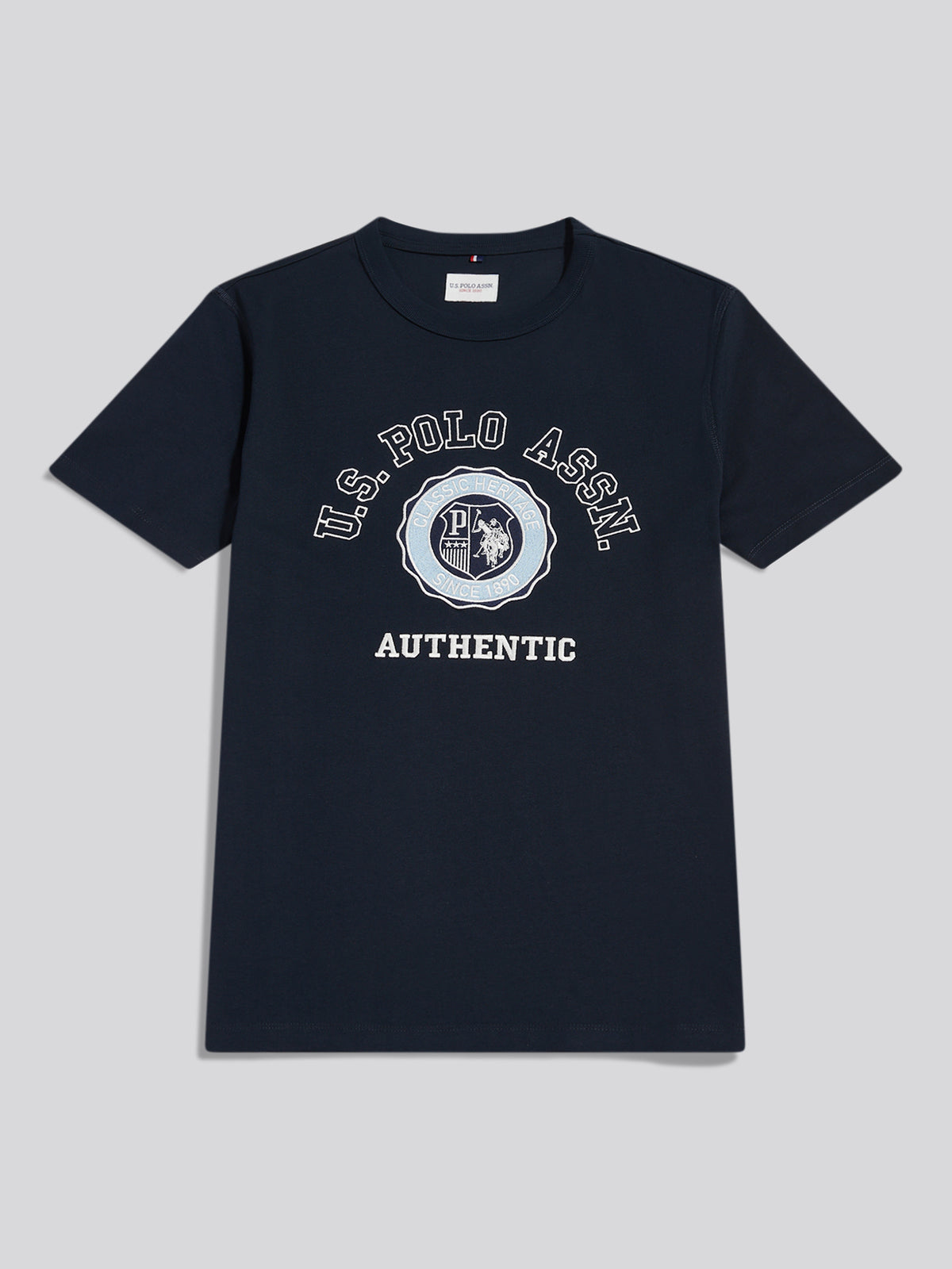 Mens Varsity Graphic T-Shirt Dark Sapphire Navy