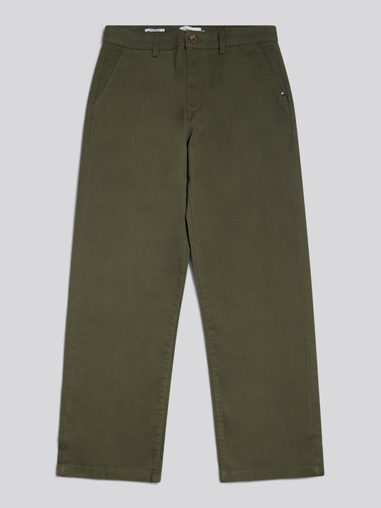 Mens Relaxed Fit Stretch Chinos Forest Night