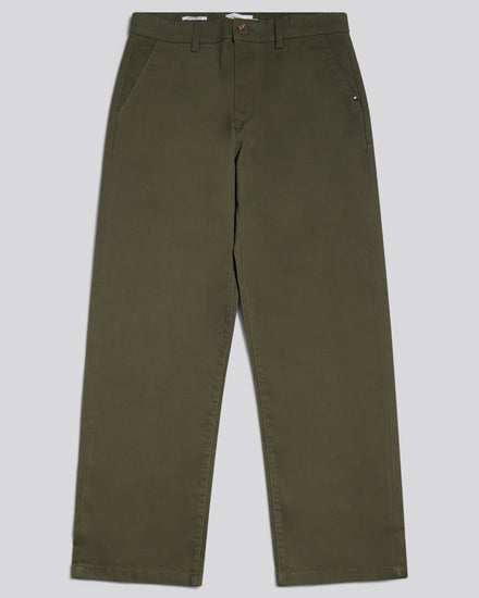 Mens Relaxed Fit Stretch Chinos Forest Night