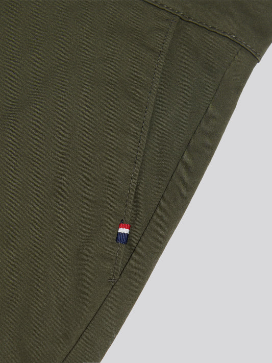 Mens Relaxed Fit Stretch Chinos Forest Night