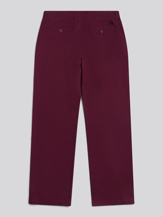 Mens Relaxed Fit Stretch Chinos Fig