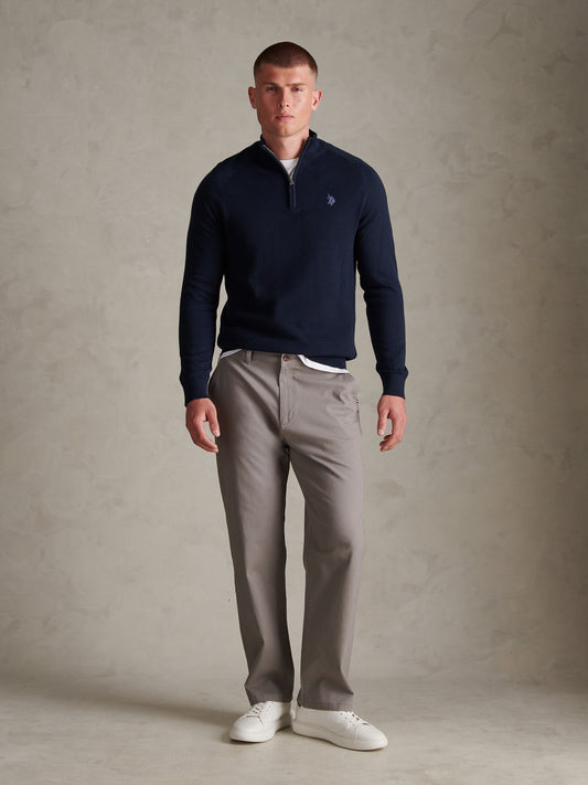 Mens Relaxed Fit Stretch Chinos December Sky