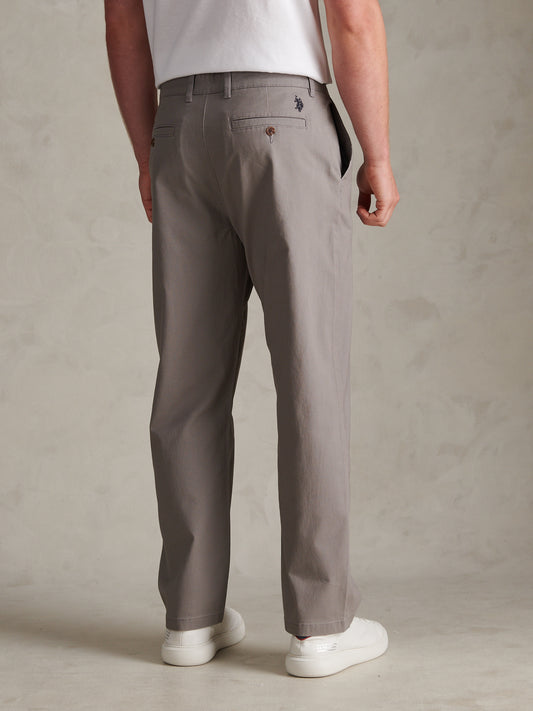 Mens Relaxed Fit Stretch Chinos December Sky