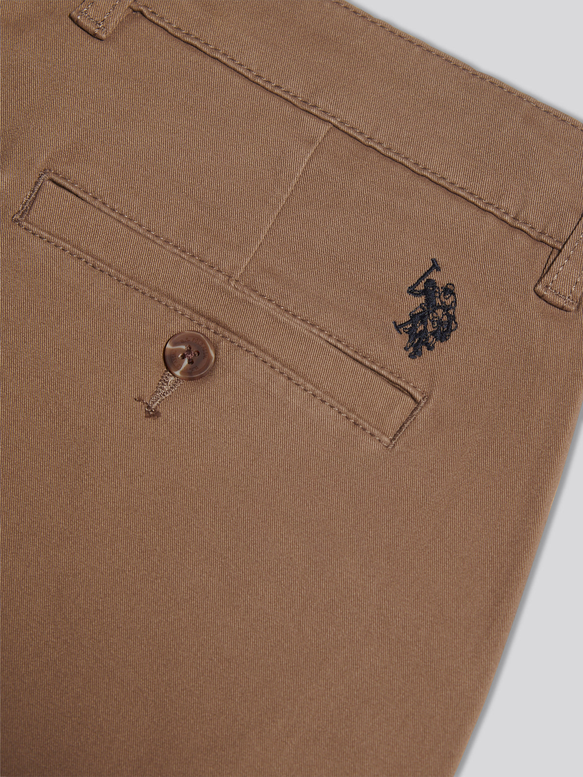 Mens Relaxed Fit Stretch Chinos Shitake