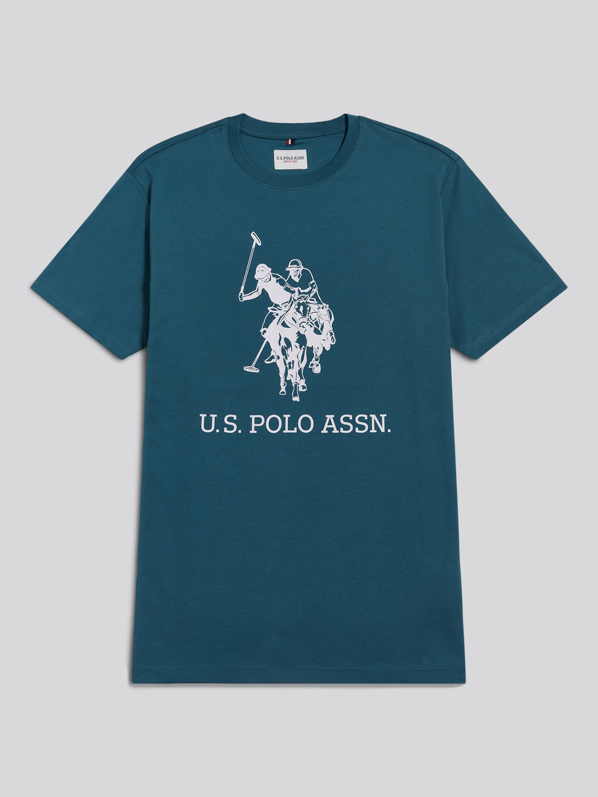 Mens Large Double Horsemen Graphic T-Shirt Midnight