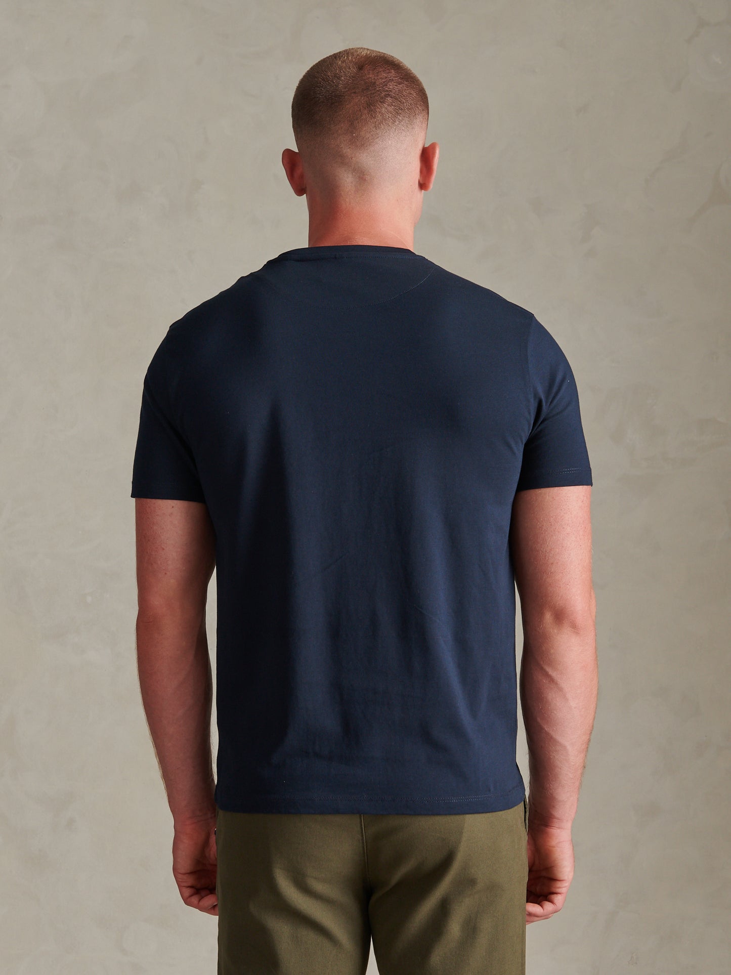 Mens Large Double Horsemen Graphic T-Shirt Dark Sapphire Navy
