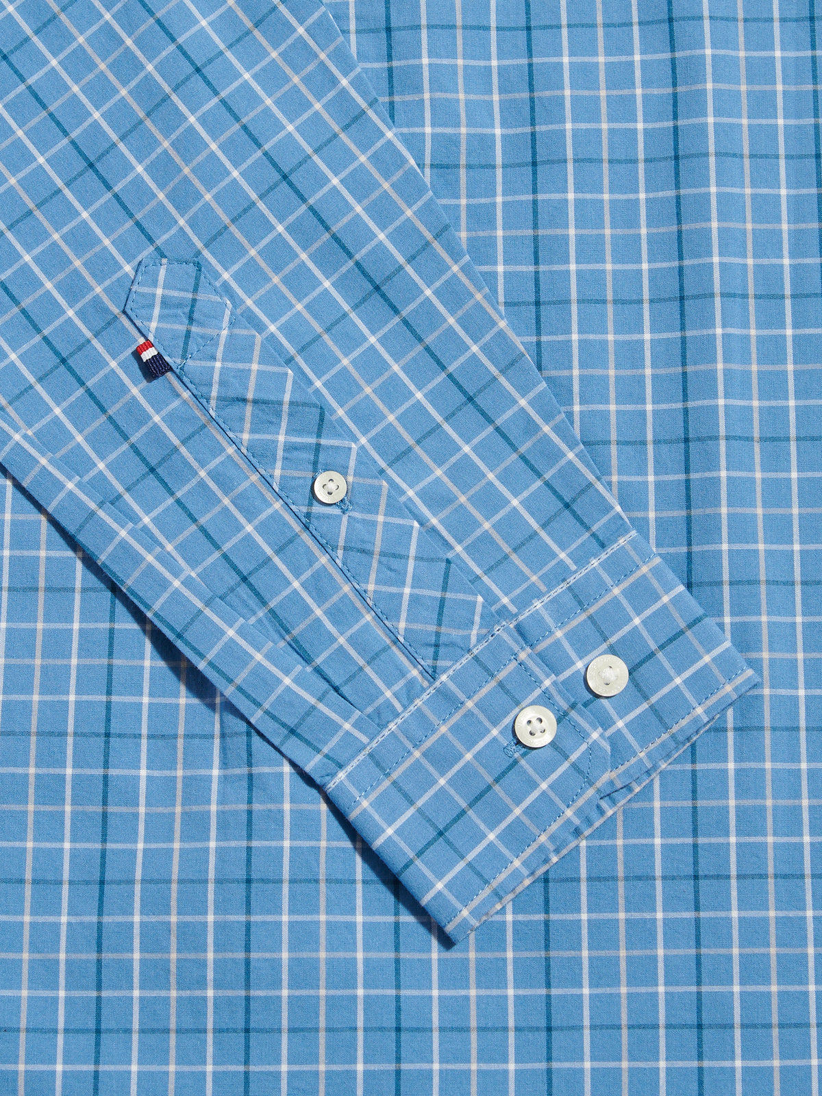 Mens Windowpane Check Shirt Ashleigh Blue