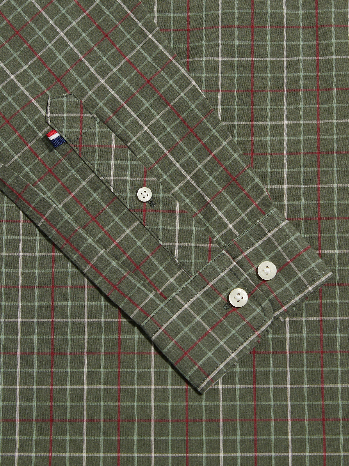Mens Windowpane Check Shirt Beetle