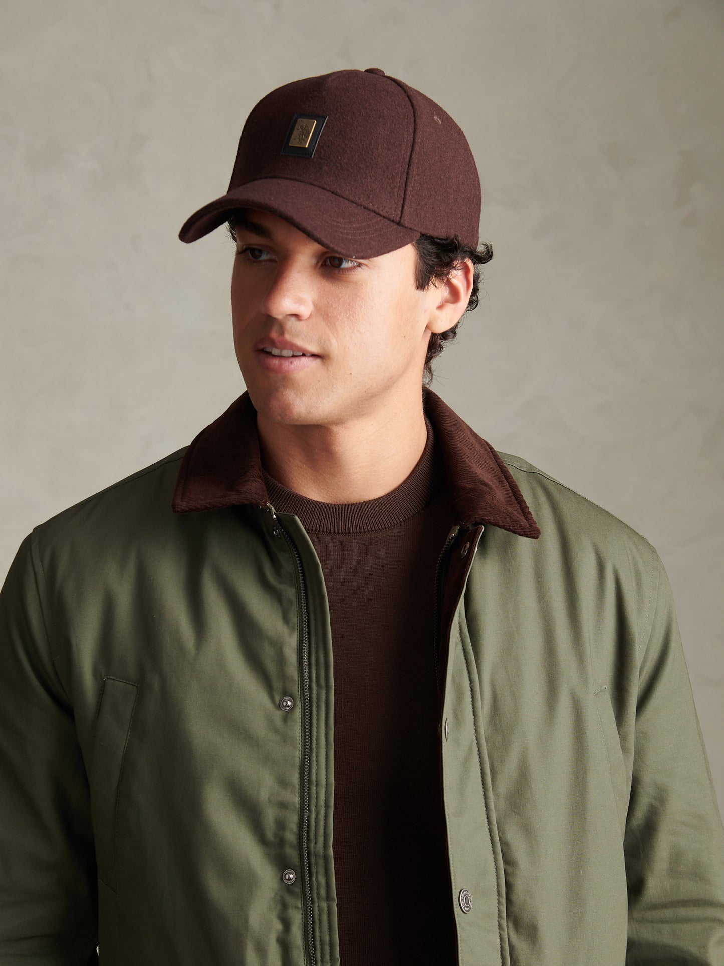 Mens Melton Casual Baseball Cap Bracken