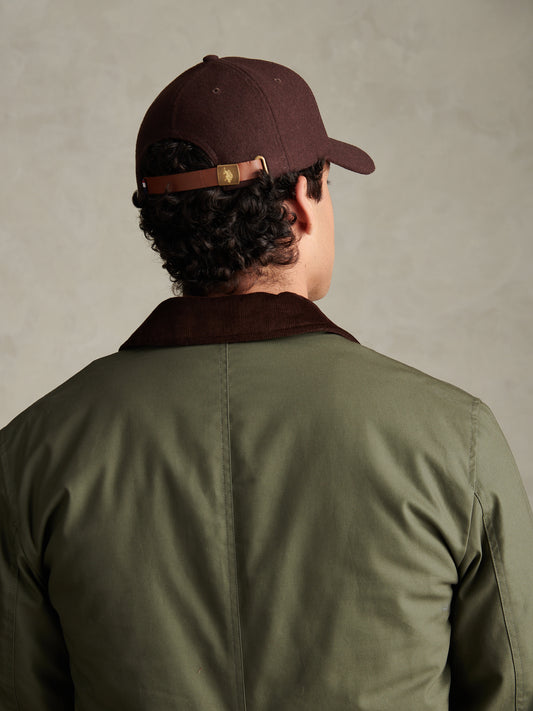 Mens Melton Casual Baseball Cap Bracken