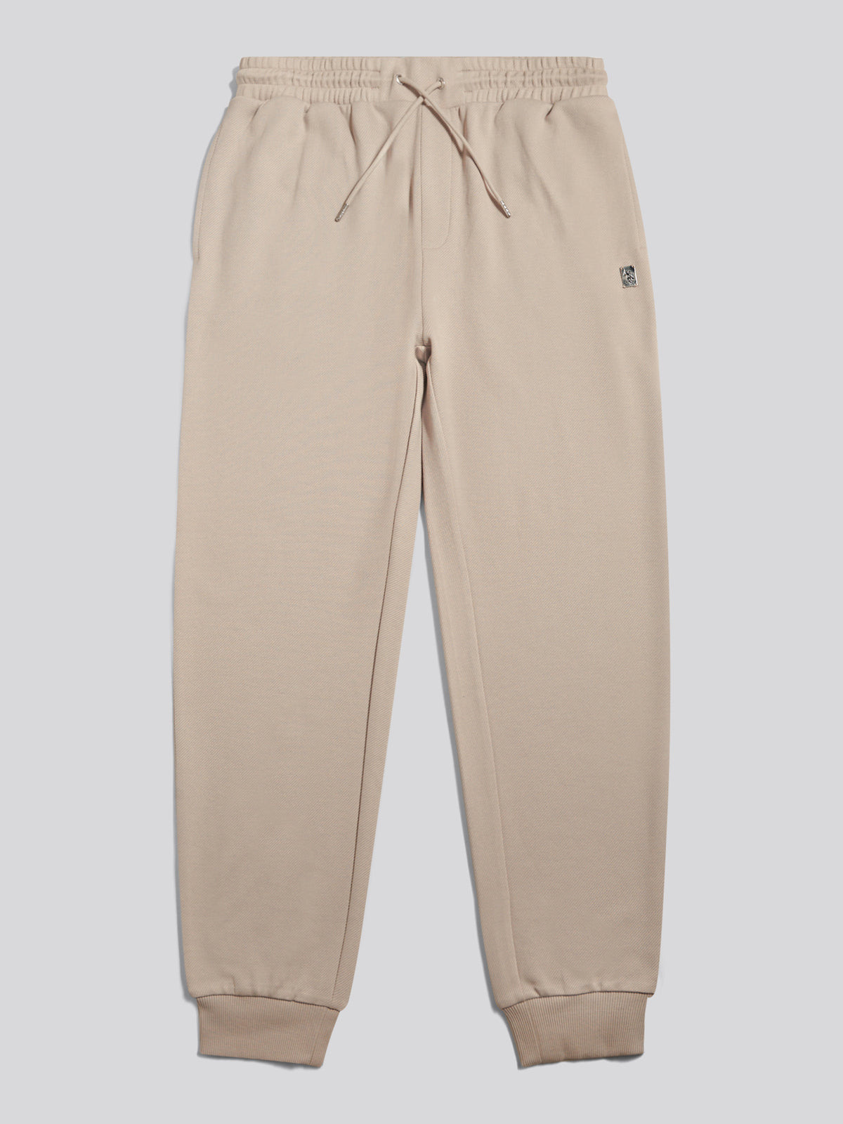 Mens Smart Twill Joggers Beige