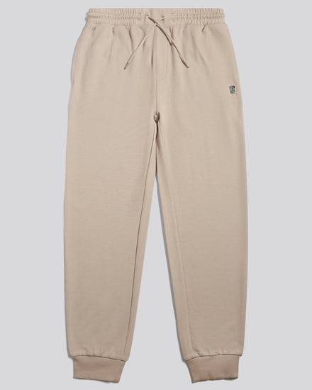 Mens Smart Twill Joggers Beige