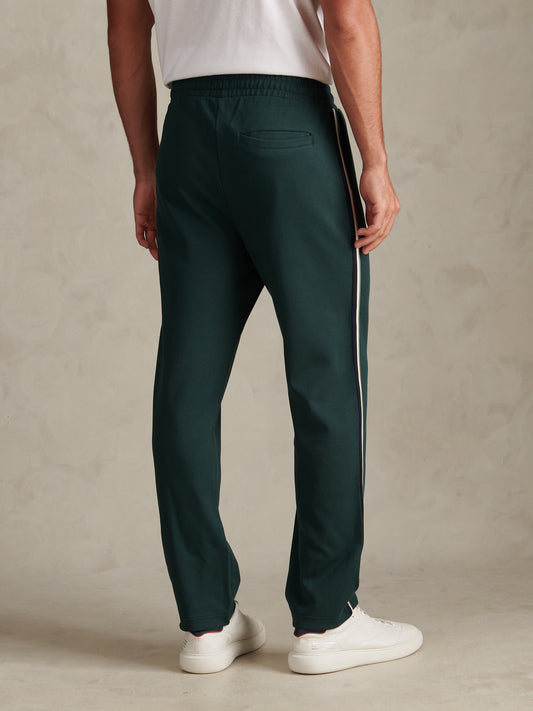 Taped Pleated Track Suit Jogger Green Gables