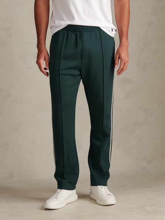Taped Pleated Track Suit Jogger Green Gables
