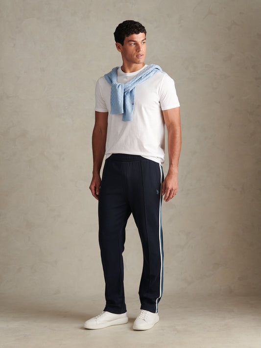 Taped Pleated Track Suit Jogger Dark Sapphire Navy / Moonlight Blue DHM