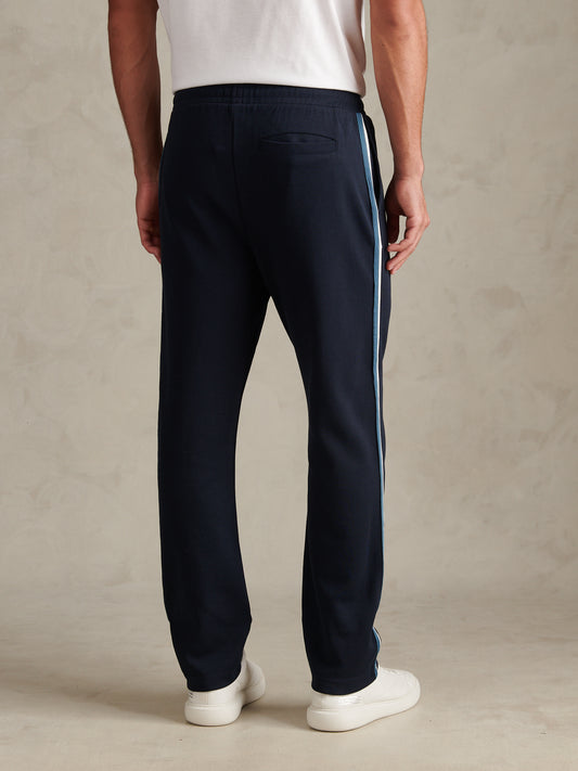 Taped Pleated Track Suit Jogger Dark Sapphire Navy / Moonlight Blue DHM