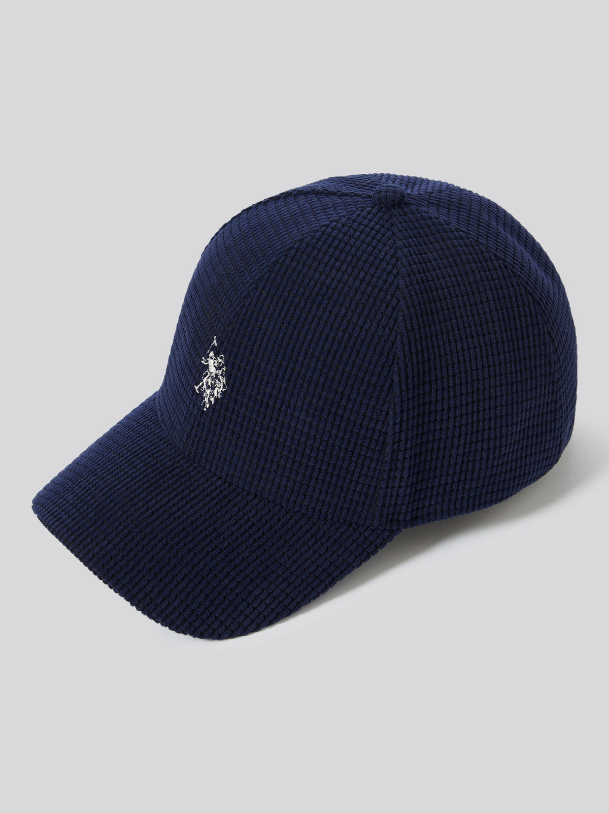 Mens Corduroy Baseball Cap Dark Sapphire Navy