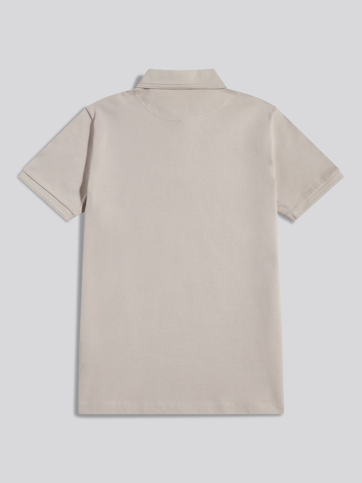 Mens Jacquard Check Polo Shirt Nacreous Clouds