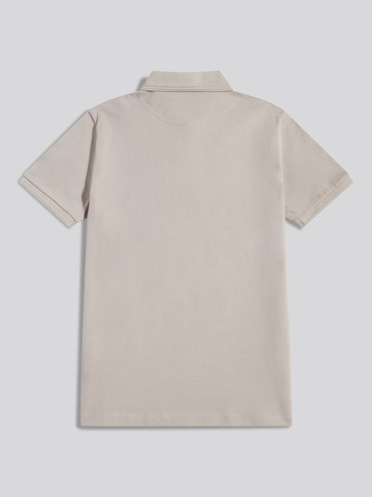 Jacquard Check Polo Nacreous Clouds