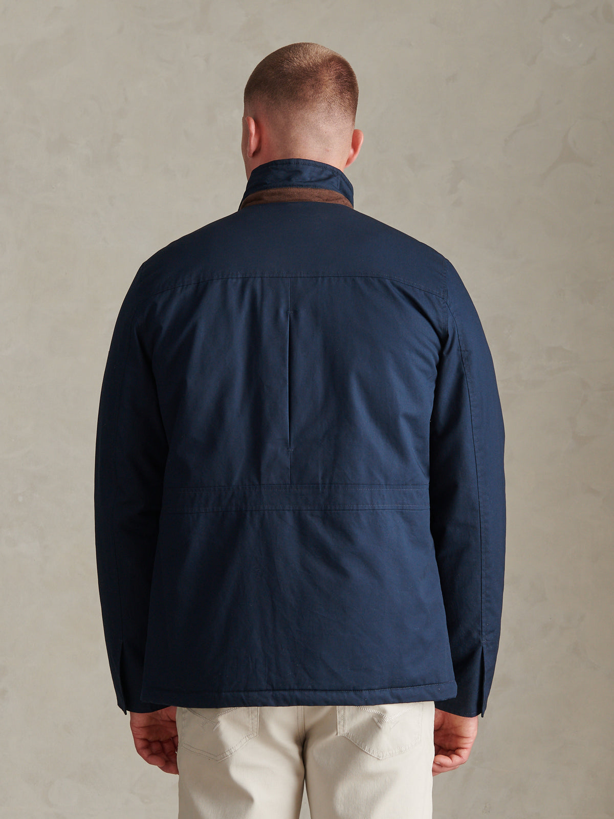 Mens Premium Padded Field Jacket Dark Sapphire Navy