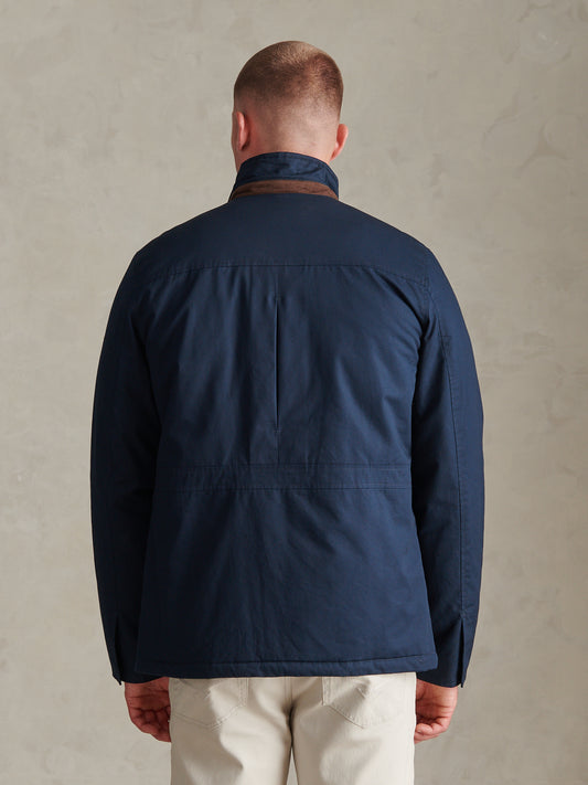 Mens Premium Padded Field Jacket Dark Sapphire Navy