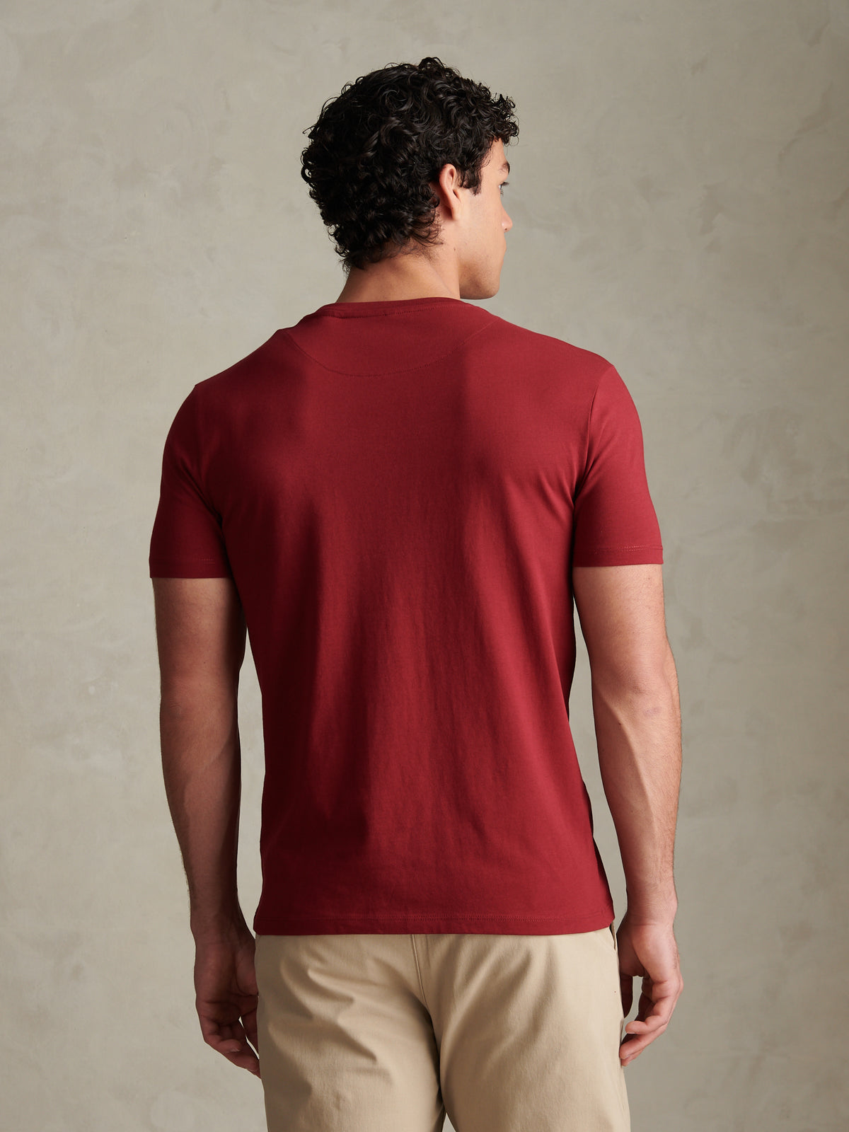 Mens Heritage Crest Graphic T-Shirt Cabernet