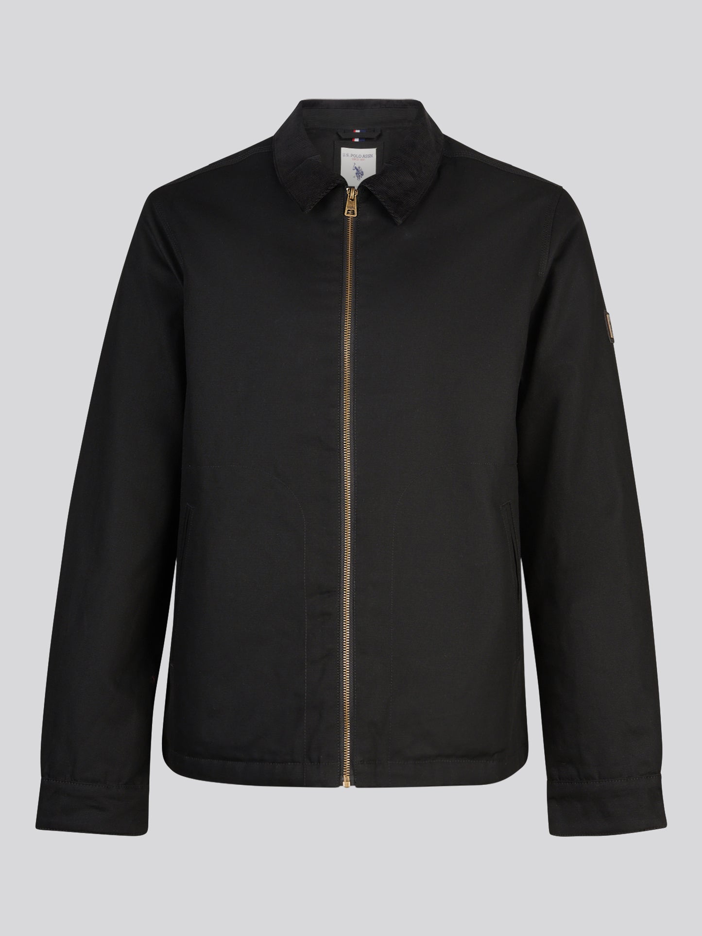 Mens Water-Repellent Cotton Barn Jacket Black