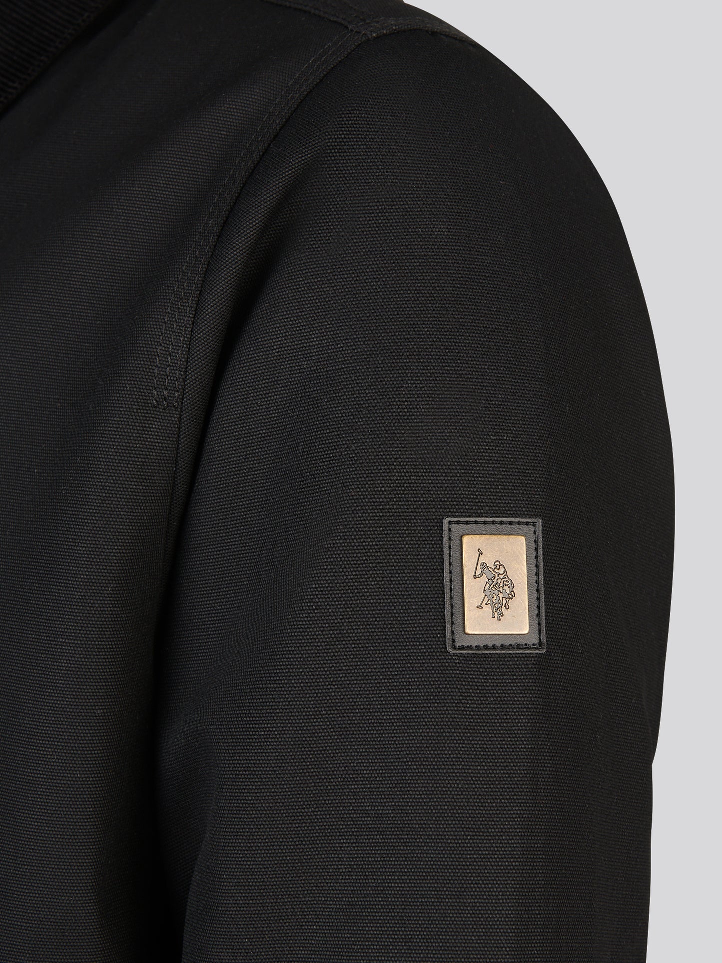 Mens Water-Repellent Cotton Barn Jacket Black