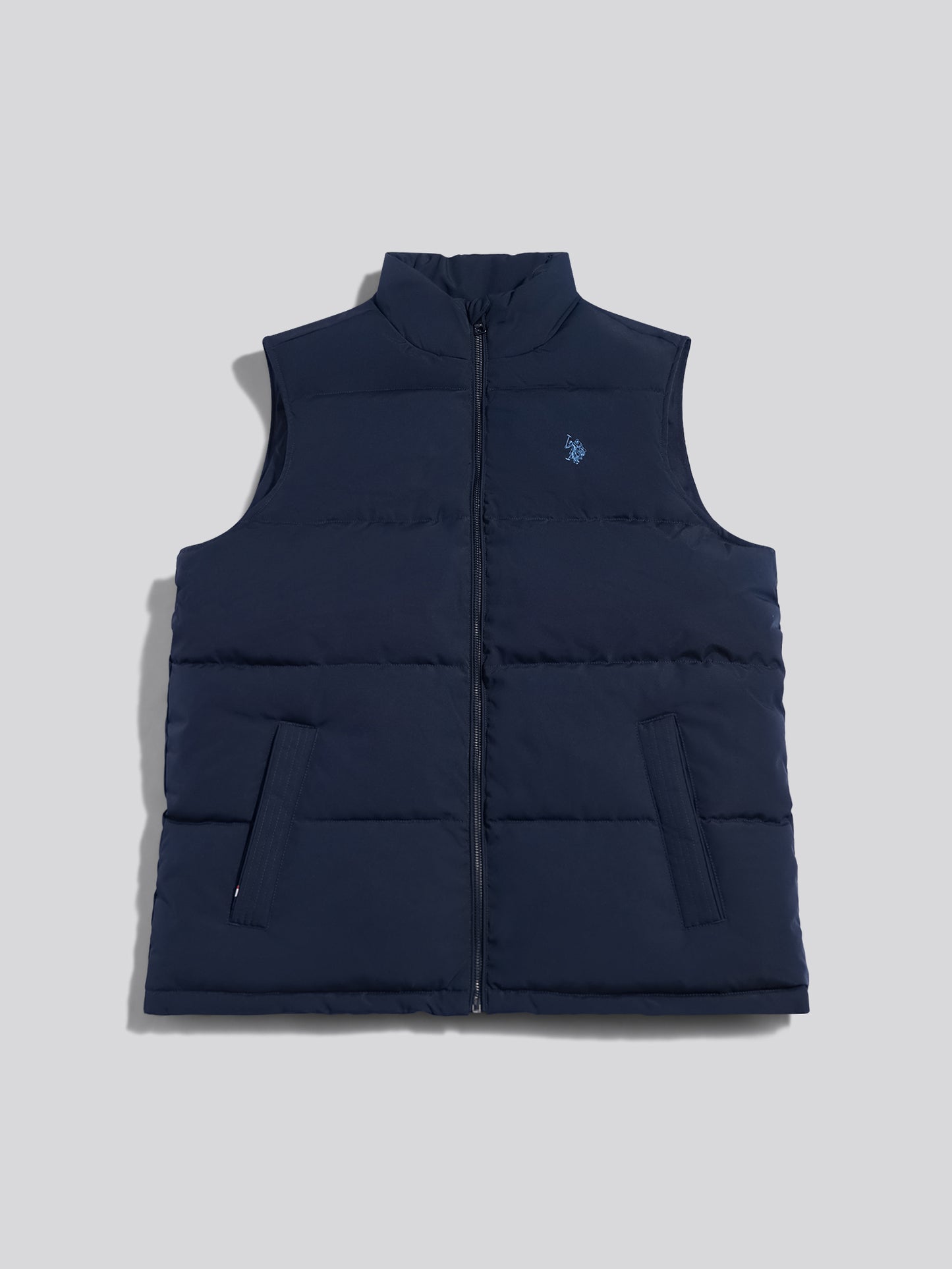 Mens Heavyweight Wide Baffle Gilet Dark Sapphire Navy / Moonlight Blue DHM