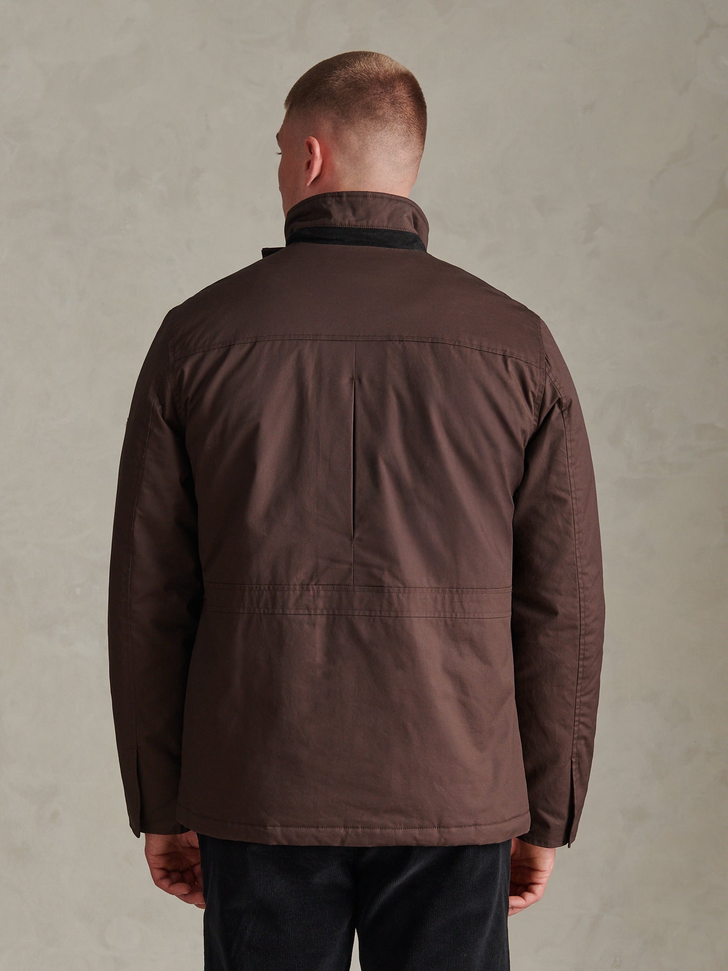 Mens Premium Wax-Coated Field Jacket Bracken