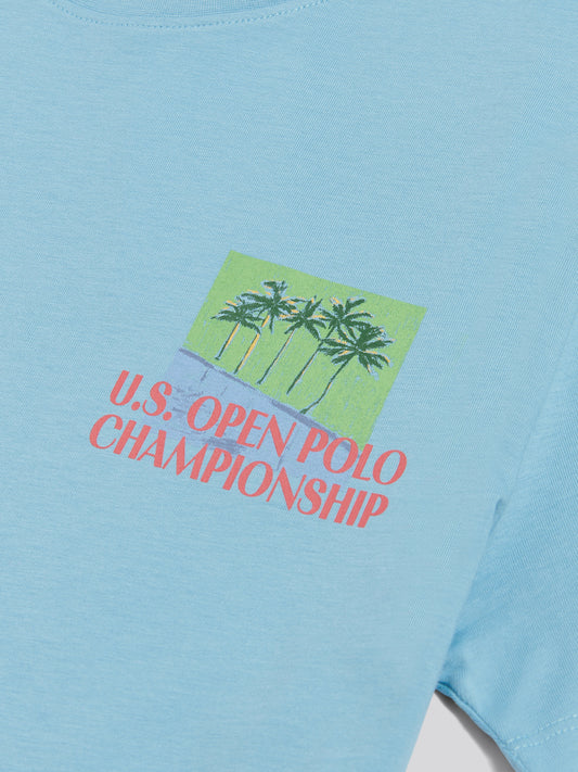 USPA Palm beach T-Shirt Air Blue