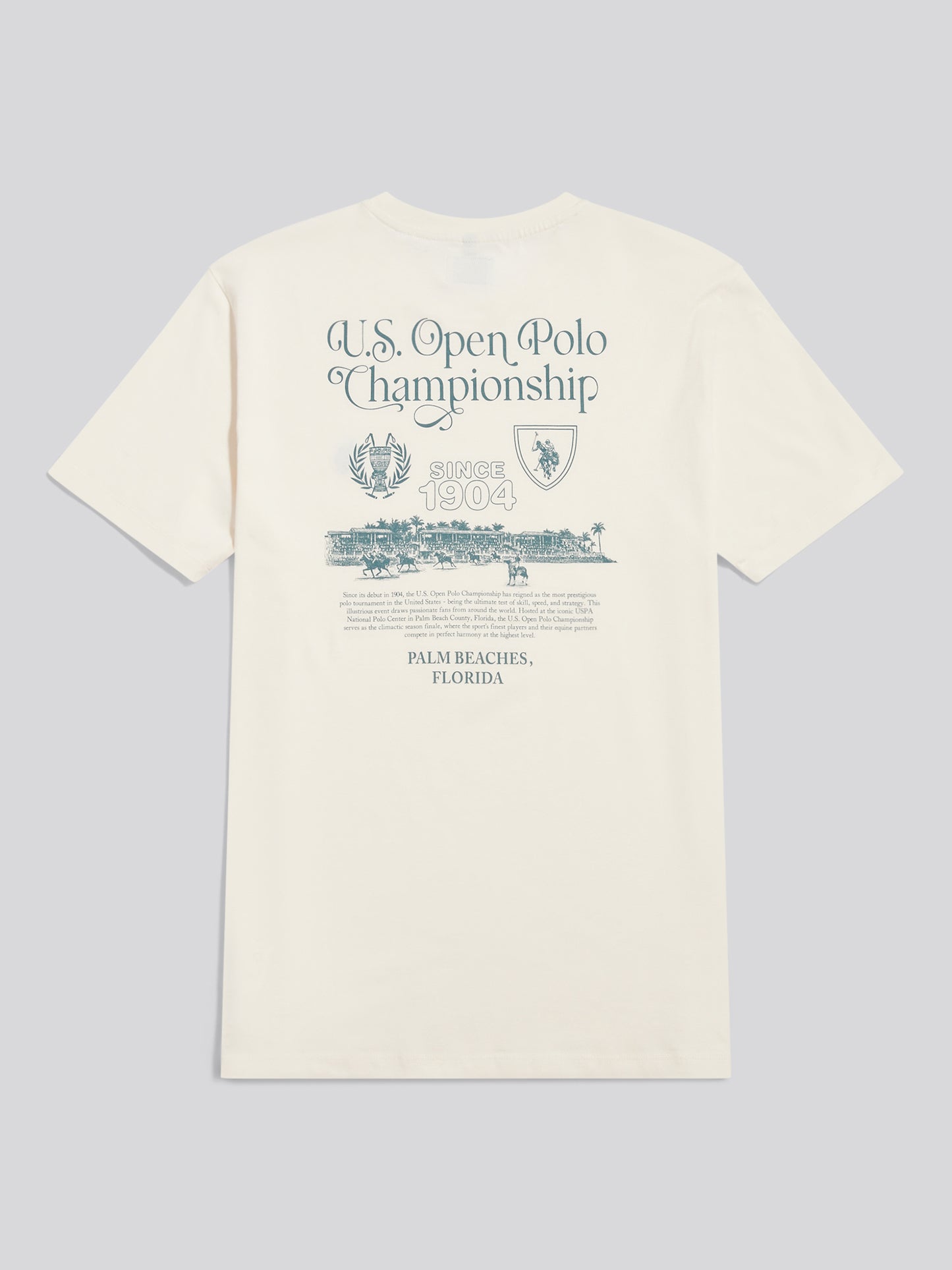 USPA Open Polo T-Shirt Whisper White