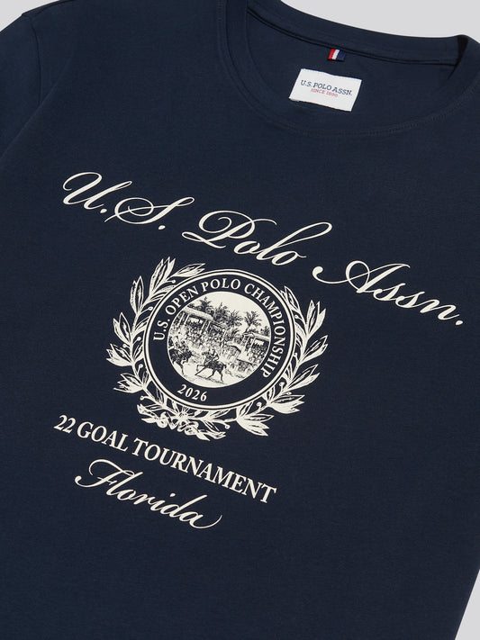 USPA Collegiate Goal T-shirt Dark Sapphire Navy