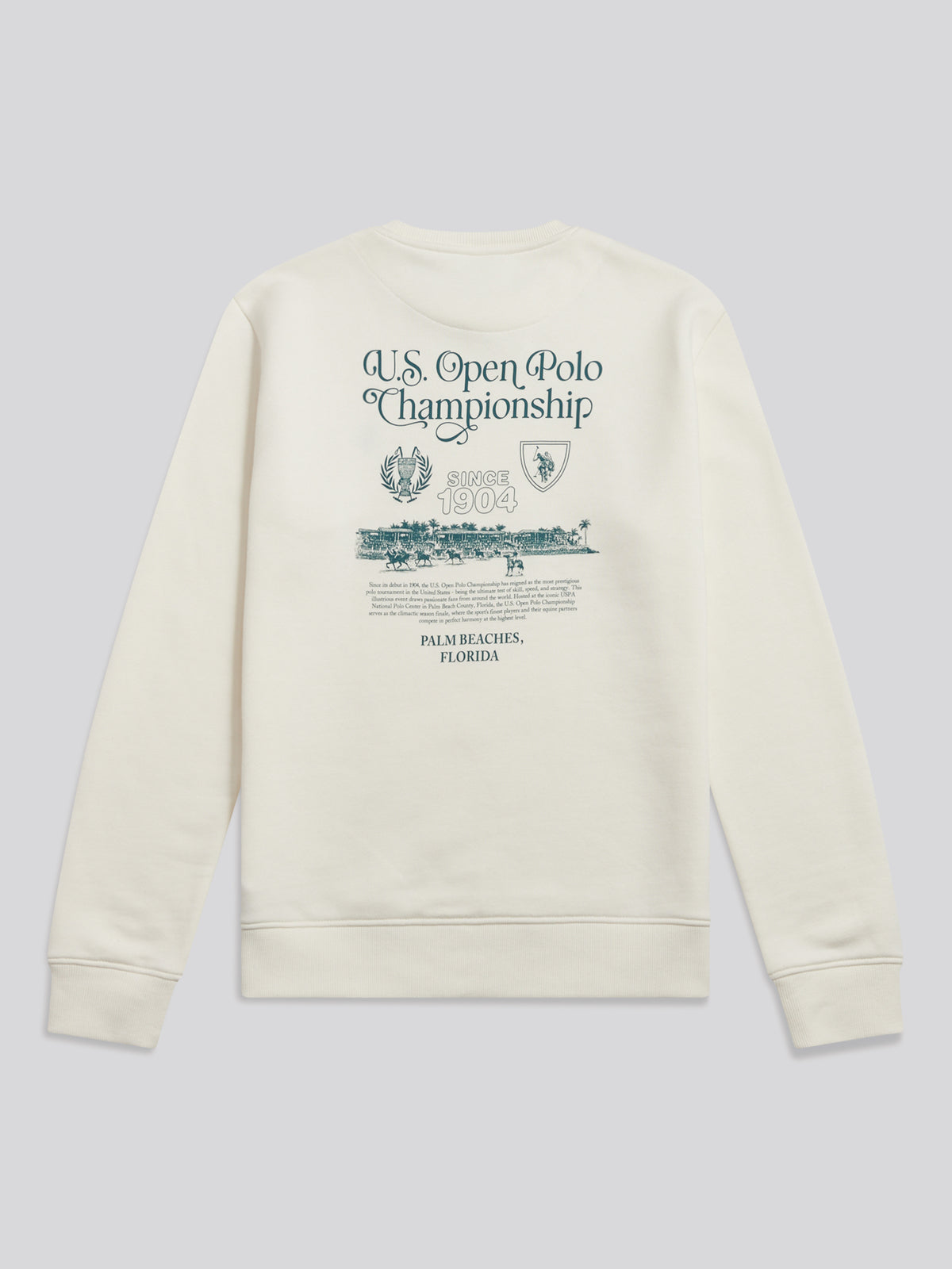 Mens U.S. Open Polo Championship Graphic Sweatshirt Whisper White