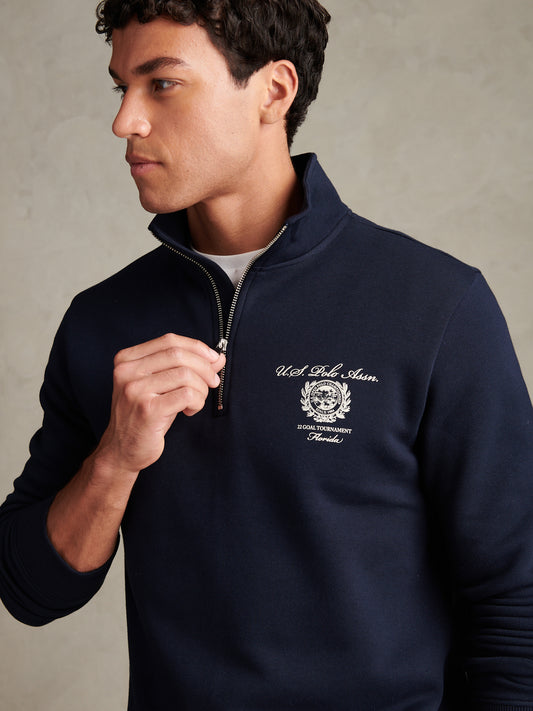 Mens U.S. Open Collegiate 1/4 Zip Sweatshirt