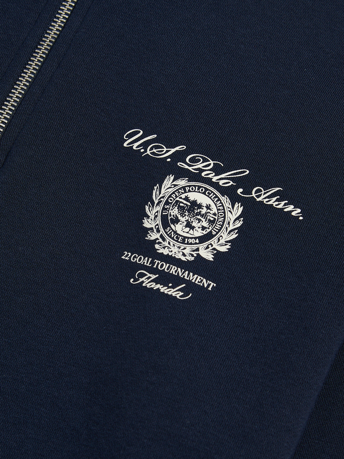 Mens Collegiate Goal Tournament Quarter Zip Sweatshirt Dark Sapphire Navy