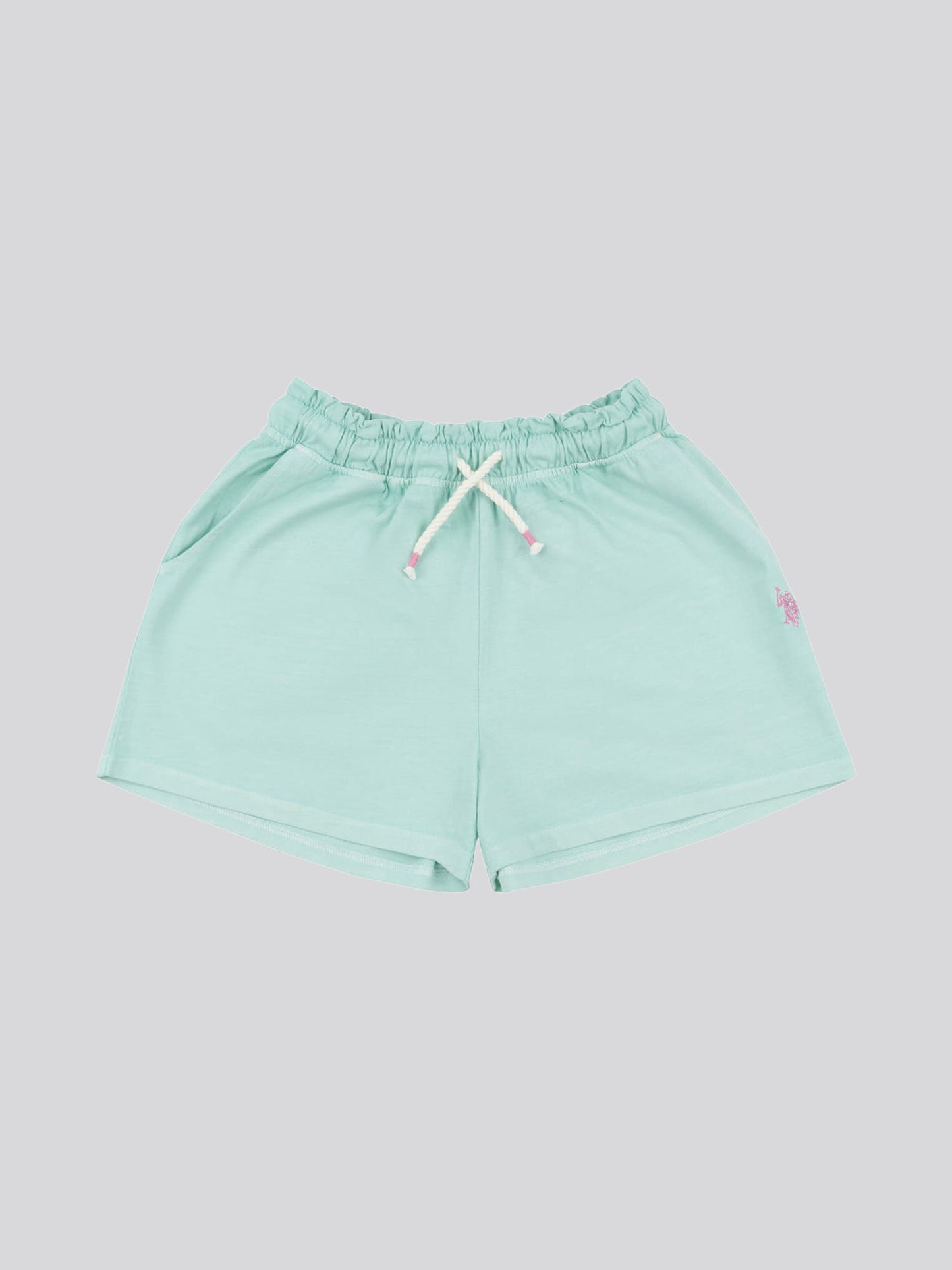 Girls Overdye Bermuda Shorts in Blue Tint