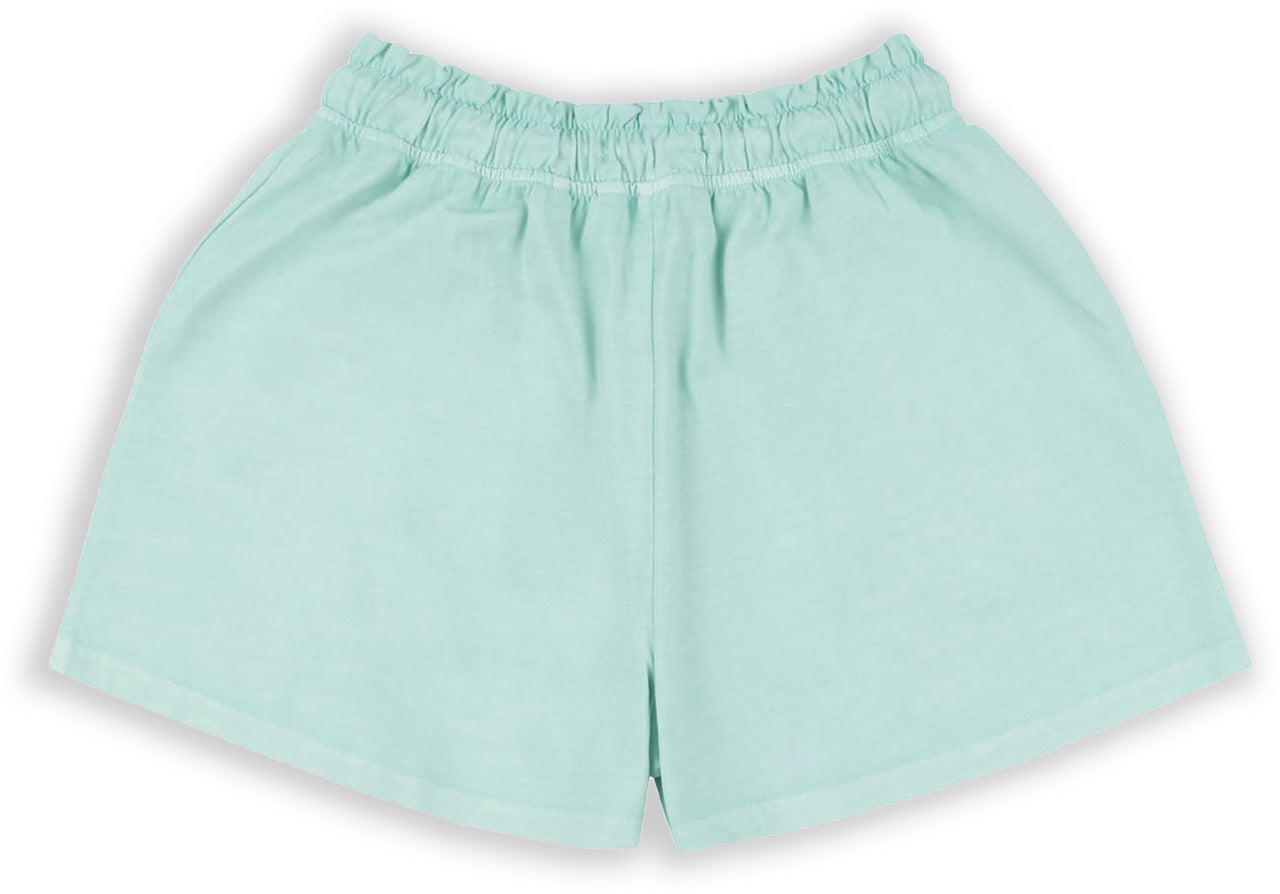 Girls Overdye Bermuda Shorts in Blue Tint