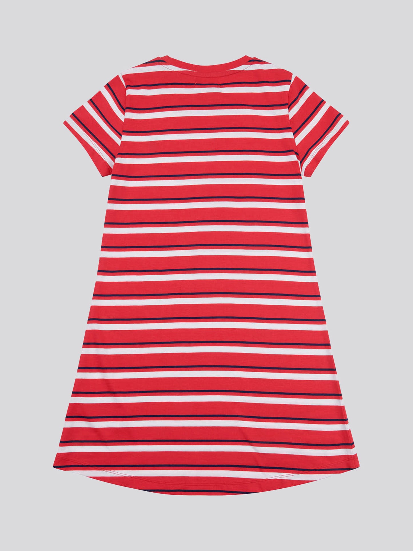 Girls Stripe Dress in Watermelon