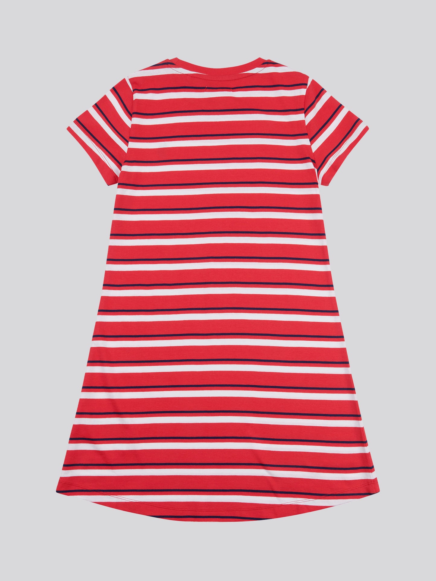 Girls Stripe Dress in Watermelon